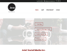 Tablet Screenshot of joesocialmedia.com